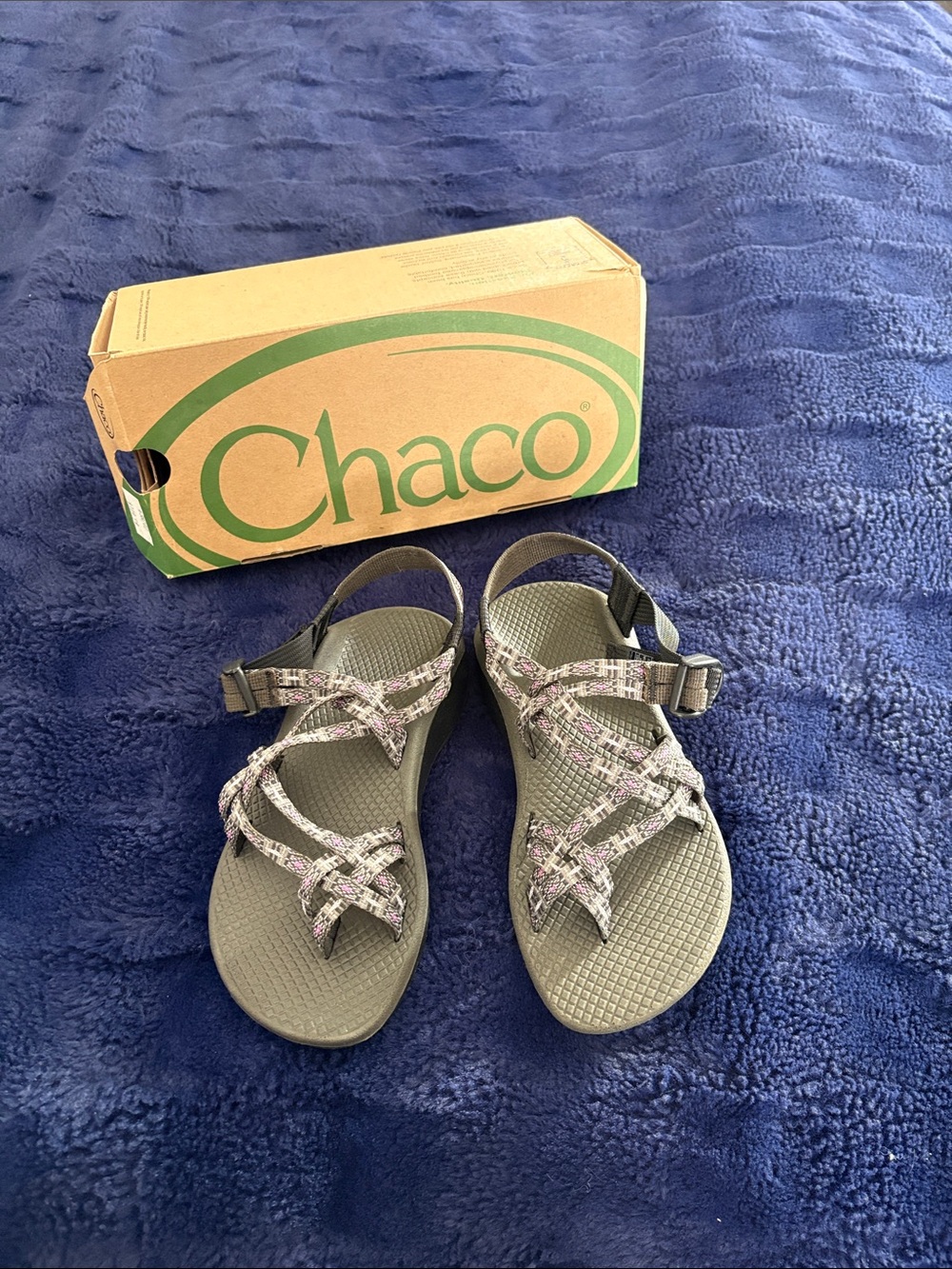 Chaco Sandals with Pink-Patterned Straps